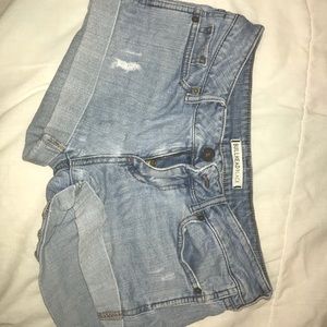 Pac Sun light wash shorts